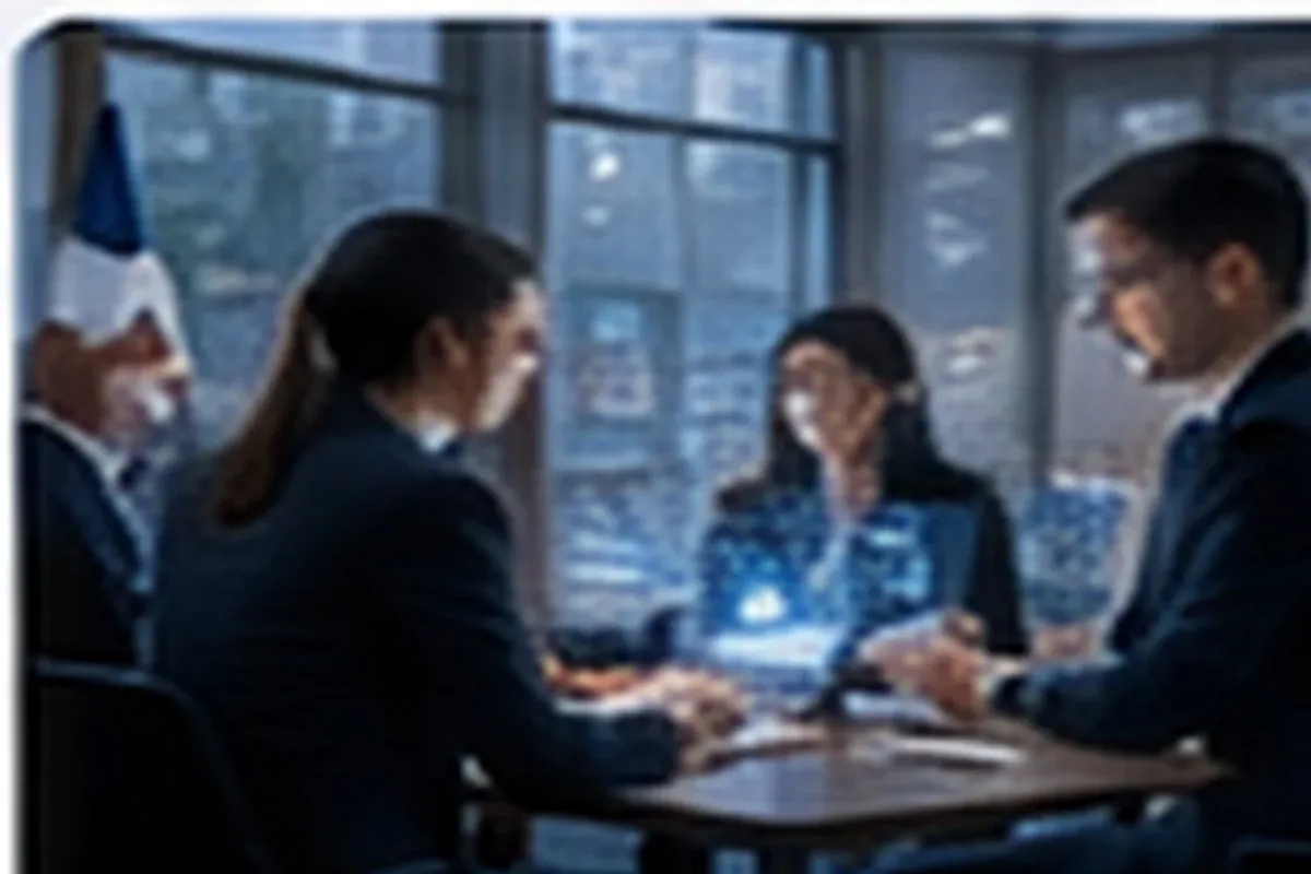 Business leaders and technical experts redesigning an operational process with AI.